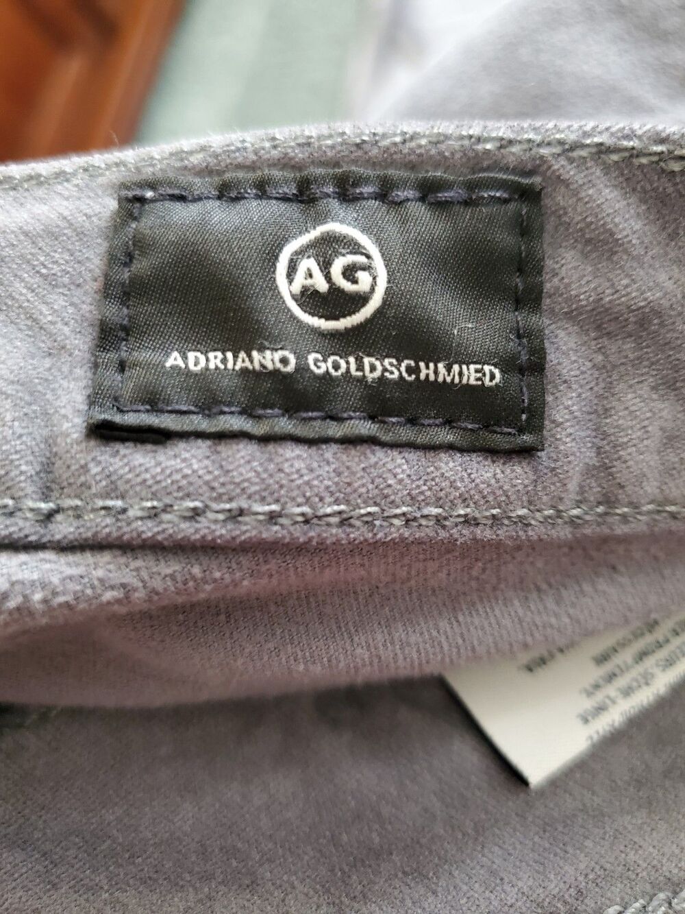 AG The Legging Ankle) 2017 Super Skinny Reactive Autumn Fog (Silver) Size 27 - Picture 14 of 16